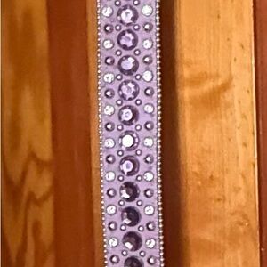 Lavender Rhinestone Embellished Belt